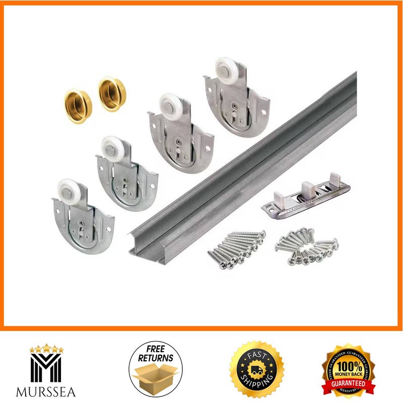 Prime-Line 72 in Bi-Pass Sliding Closet Door Track Hardware Kit gallery