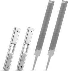 4 Pieces Depth Gauge Tool with Flat File for Chainsaw Chain Raker Gauge and Chai