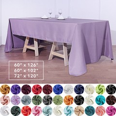 Polyester Rectangular TABLECLOTH Wedding Catering Dinner Linens Decorations SALE