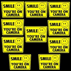 Lot Camera Window Warning Stickers Sign For Home Waterproof Surveillance Decal