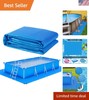 Durable PE Pool Ground Cloth 11.5 x 8.2 Ft - Essential for Above Ground Pools gallery