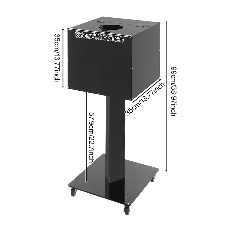 Suggestion Box Floor Standing Offering Box Donation Box w/ Wheels,Lock,Key gallery