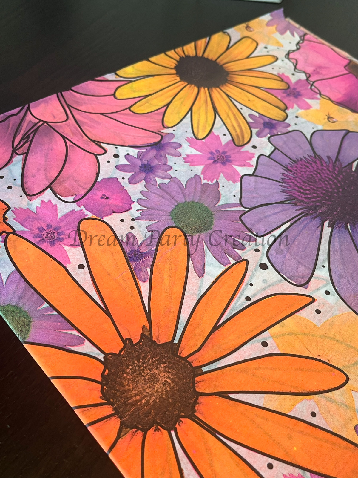 SUMMER GARDEN Design Print Tissue Paper Sheets Choose Size & Package Amount gallery