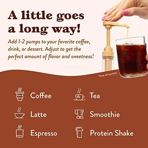 Sugar-Free Hazelnut Coffee Syrup - Zero Calorie Flavoring Mix 2 Pack gallery