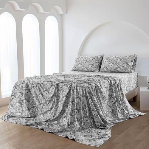 LDC Queen Sheet Set 6-Pc Cooling Bed Set Breathable Hotel Sheets Microfiber S... gallery