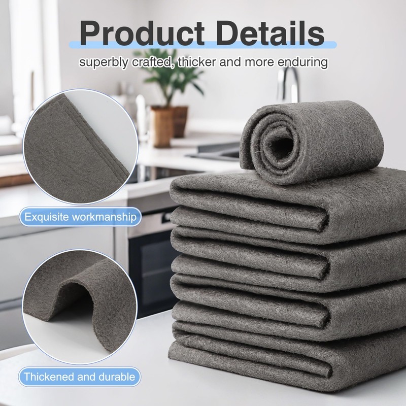 10-Count Magic Cleaning Cloth: Reusable Thickened Streak-Free Microfiber cloths gallery