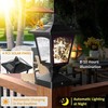 Solar Post Lights, 30 Pcs Bright LED, 4 Amorphous Silicon Solar Panels, (2 Pack) gallery