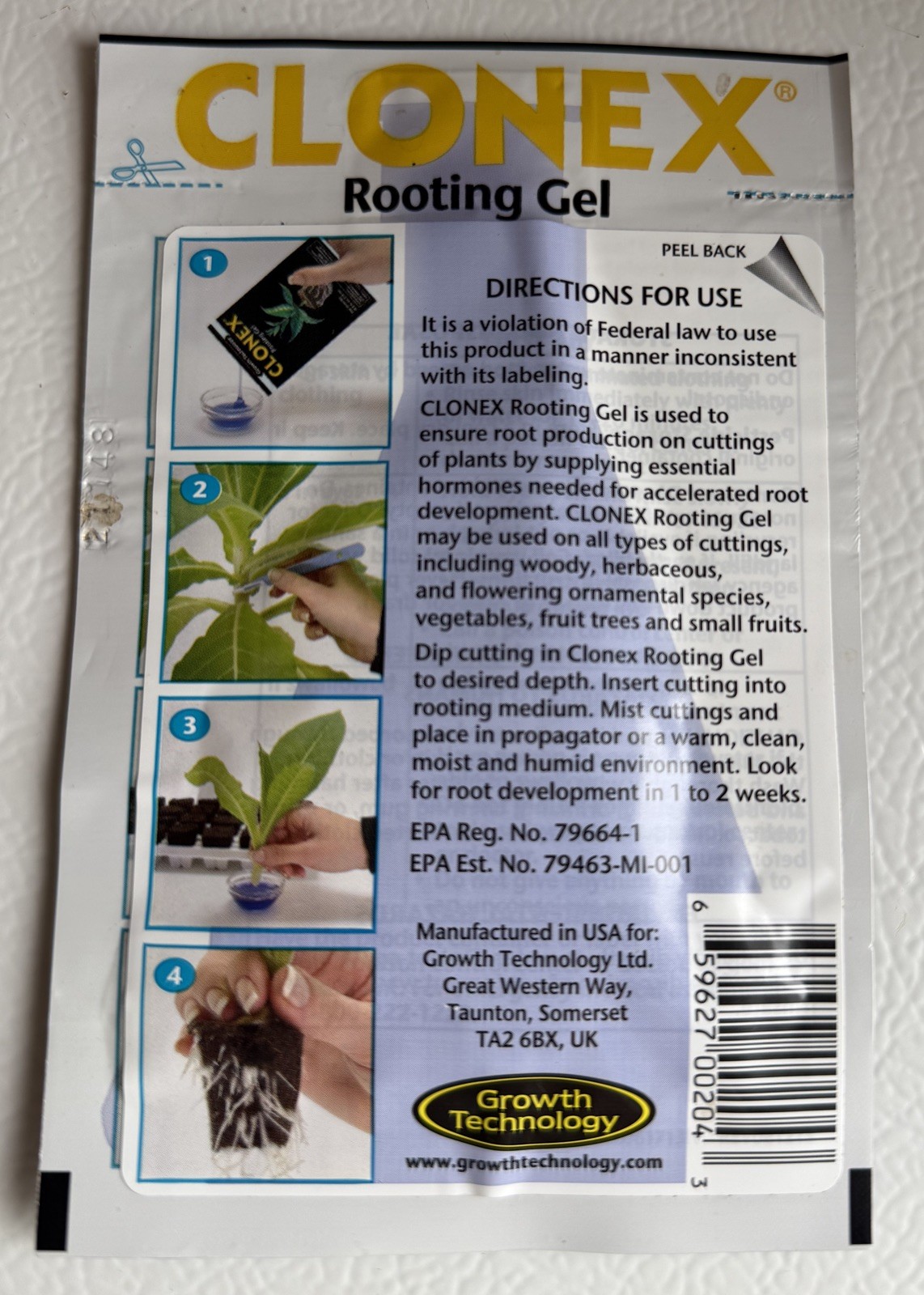 Clonex Rooting Gel, 15ml Packet gallery