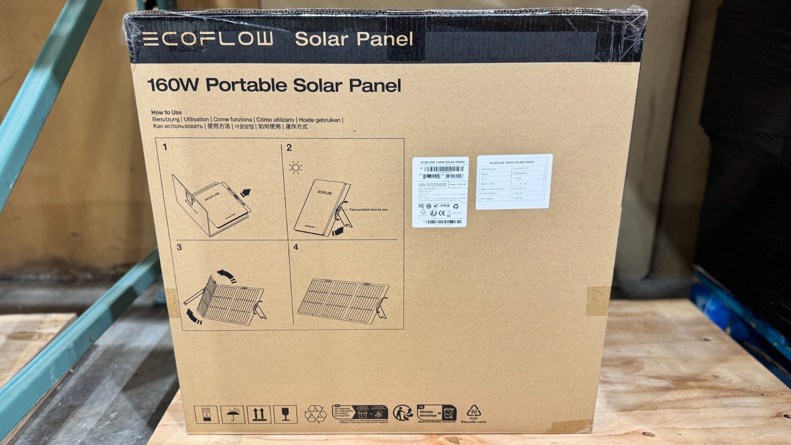EcoFlow 160W Portable Solar Panel for Power Station IP68 Certified gallery