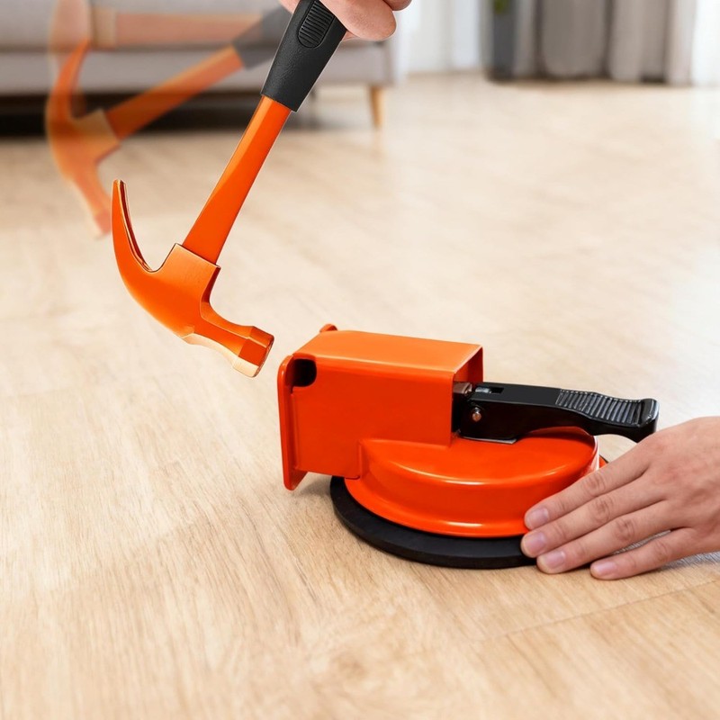 Floor Gap Fixer Tool with Suction Cup for Hardwood-Laminate and Vinyl Flooring gallery