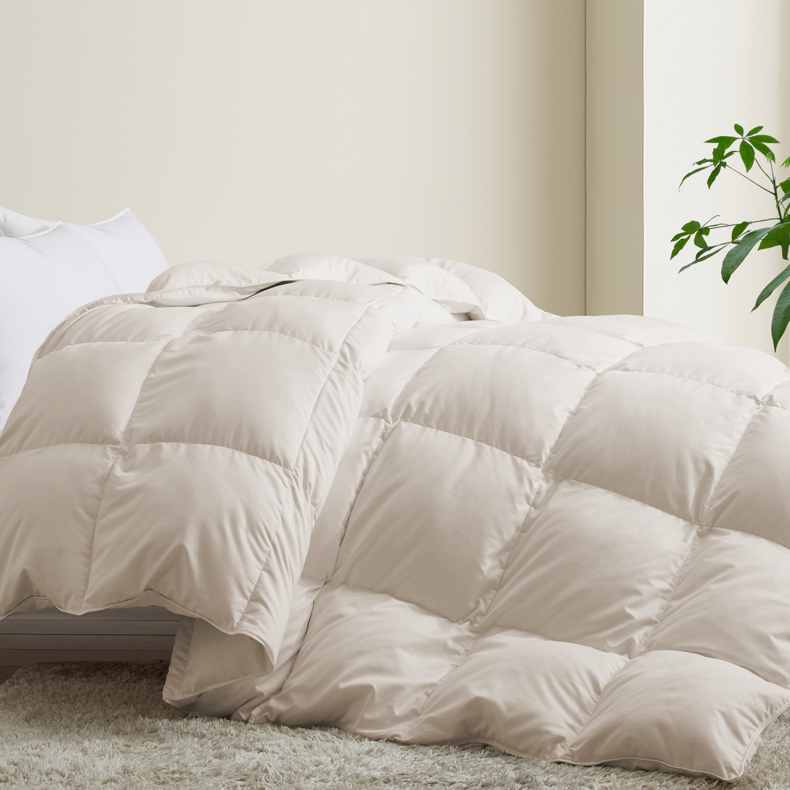 Winter Extra Warm Comforter Cozy Fullfy , White Goose Down Duvet Insert Blanket gallery