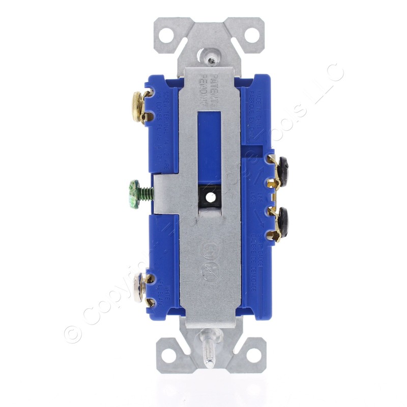 Cooper #277A Almond Pilot Light Toggle Wall Switch Single Pole Control 15A 120V gallery