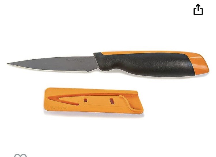 Tupperware Universal Series Paring Knife Orange and Black New! gallery