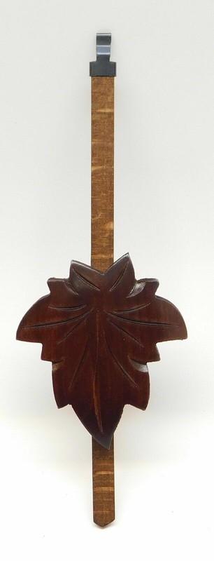Cuckoo Clock Maple Leaf Pendulum NEW Brown Walnut Stain CHOOSE FROM 3 SIZES gallery
