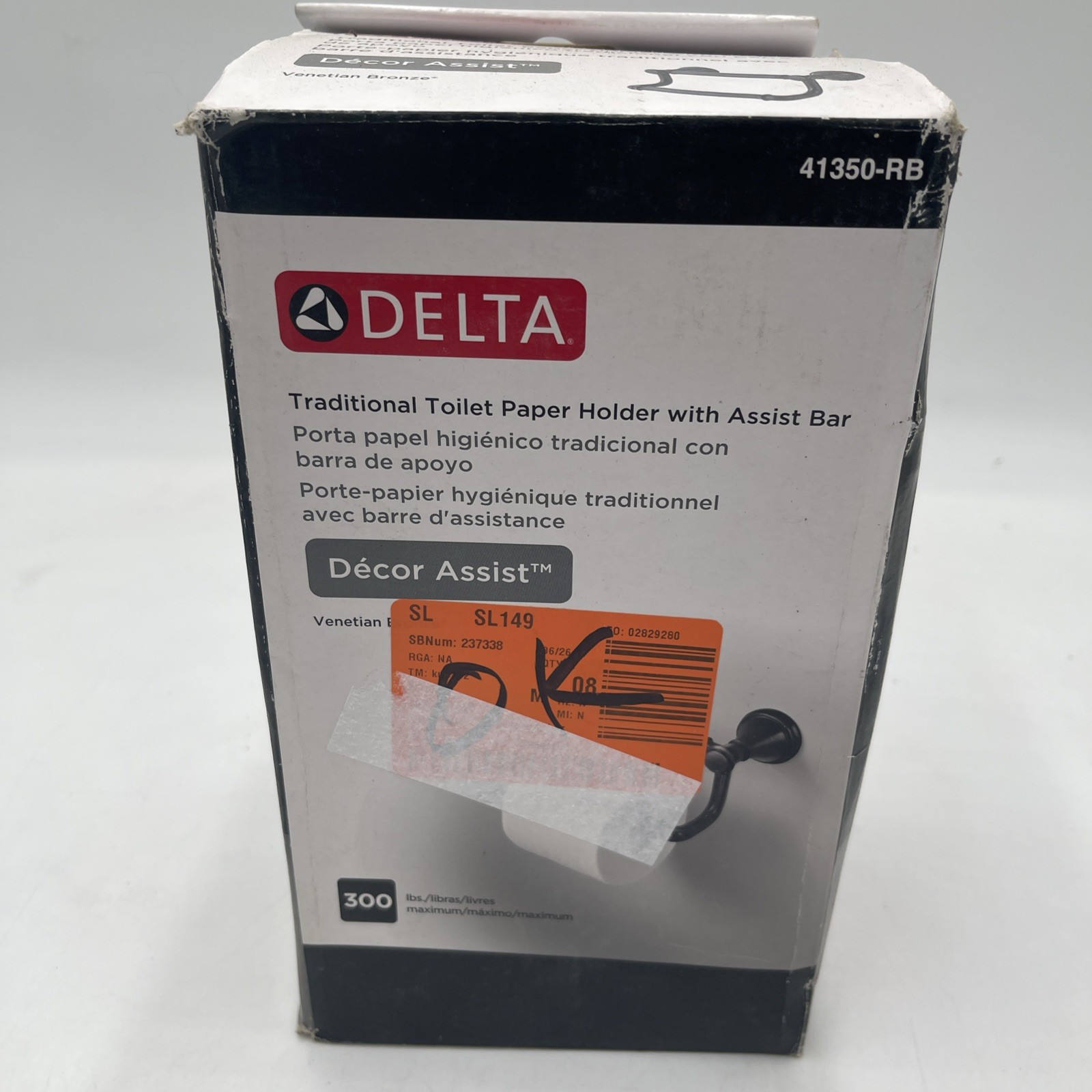 Delta Decor Assist Traditional Tissue Holder Rubbed Bronze ADA Compliant gallery