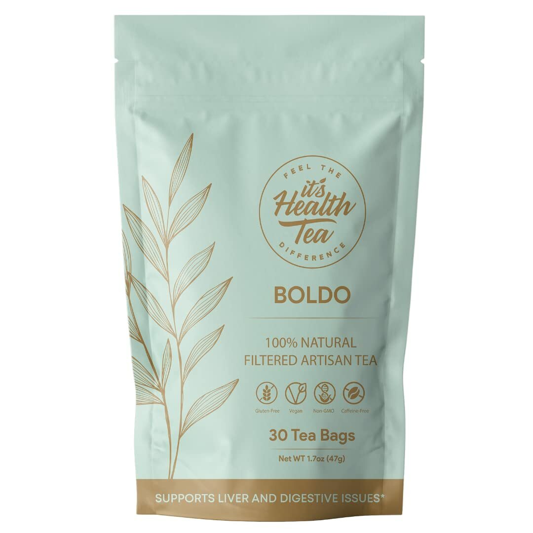 Premium Boldo Tea (30 Tea Bags) Supports Liver & Kidney Health 100% Natural gallery