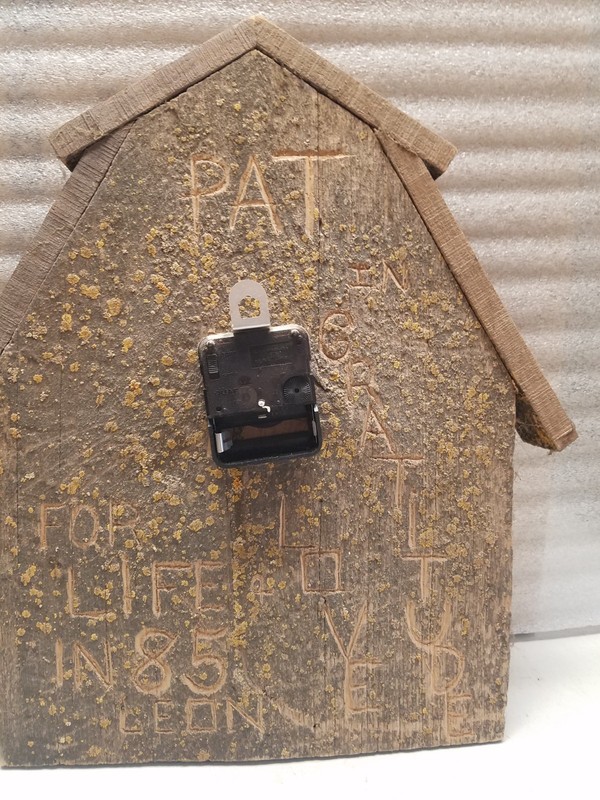 Handmade Barnwood Barn Shaped Wall Clock (M) gallery