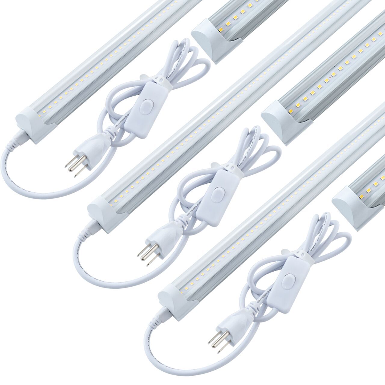 4FT 6 Pack LED Shop Light T8 Linkable Ceiling Tube Fixture 24W Daylight 6000K gallery