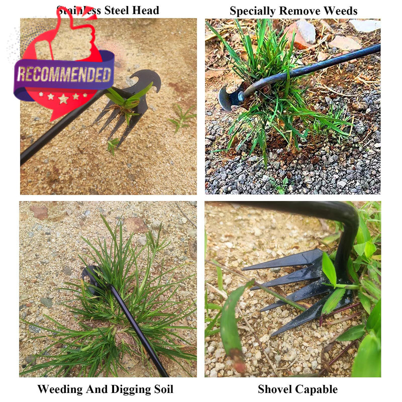WMM Weed Puller Tool Gardening Tools Set of 2 Uprooting Pulling Tool, 4... gallery