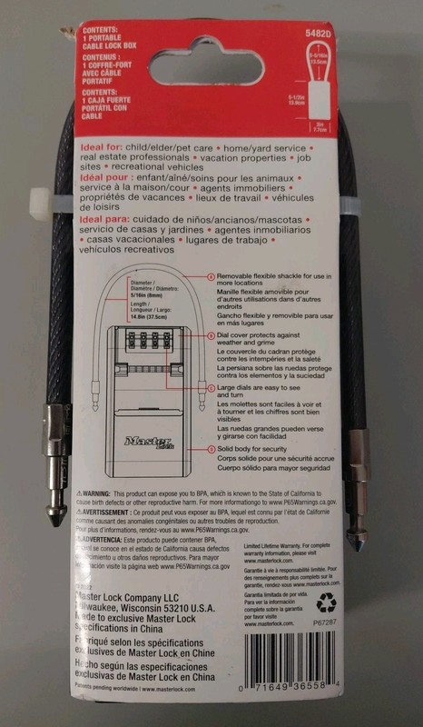 Master Portable Cable Lock Box (5482D) gallery