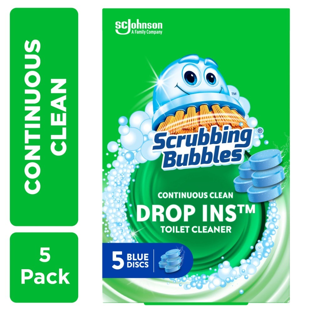 One Toilet Bowl Cleaner Tablet Lasts Up to 4 Weeks, 5 Blue Discs, 7.05 oz gallery