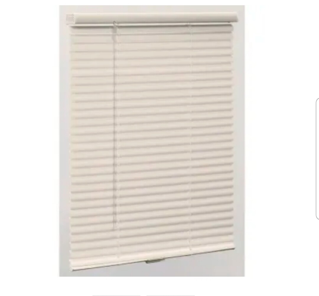 TruTouch 48x48" Cordless 1" Vinyl Mini Blind Alabaster 48W x 48L gallery