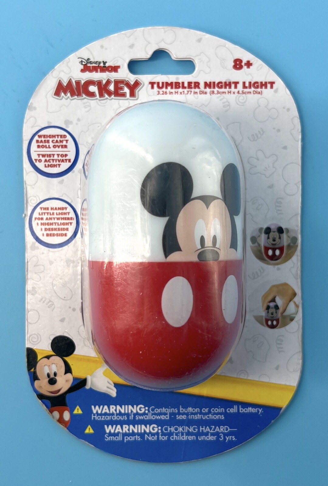 Disney Junior Mickey Mouse Funhouse Tumbler Night Light Twist Top – New gallery