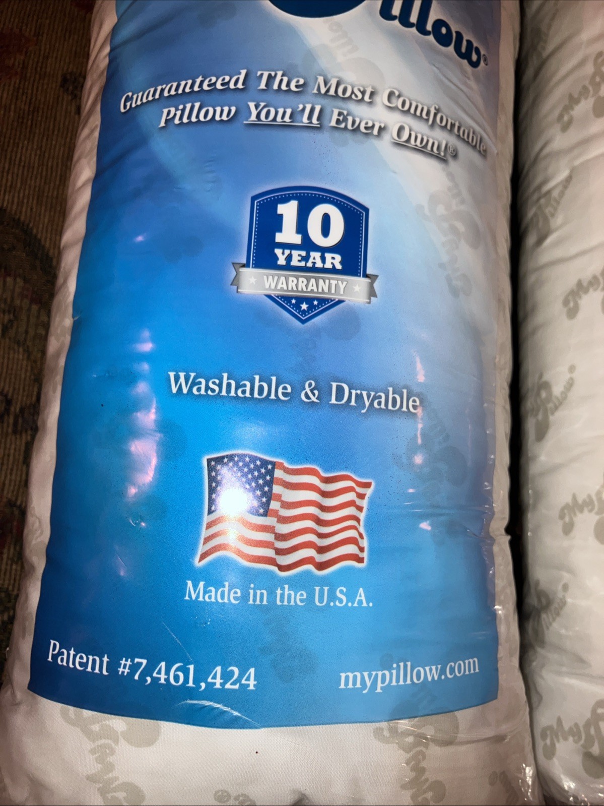 Two My Pillow Premium S/Q Size Washable Dryable Bed Pillows Made in USA gallery