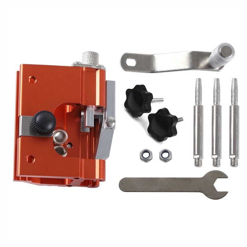 Chainsaw Chain Sharpening Jig Portable Hand Crank Sharpener Tool Set US gallery