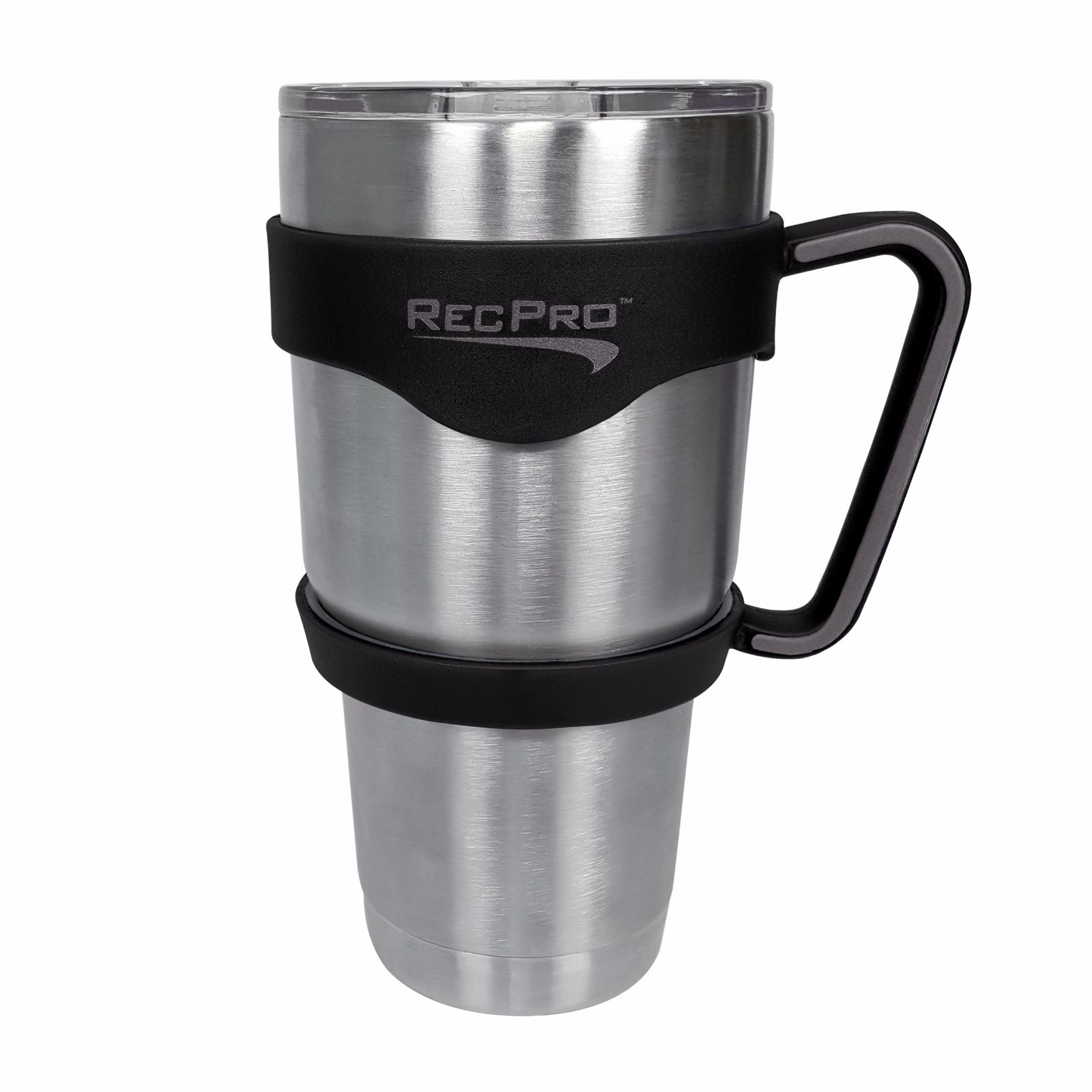 RecPro 30Oz Handles For Stainless Steel Tumblers Black And Gray gallery