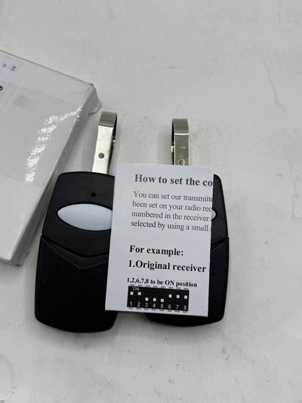Upgraded Linear DTC Delta 3 Remote, 8 Dip Switch Garage Door Opener Remote, 8 gallery