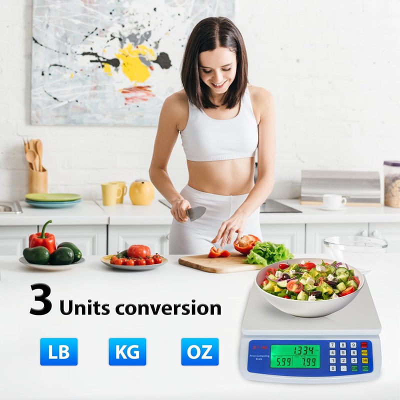 Electronic Computing Scale LCD Digital Commercial Food Produce Scales 30kg x... gallery