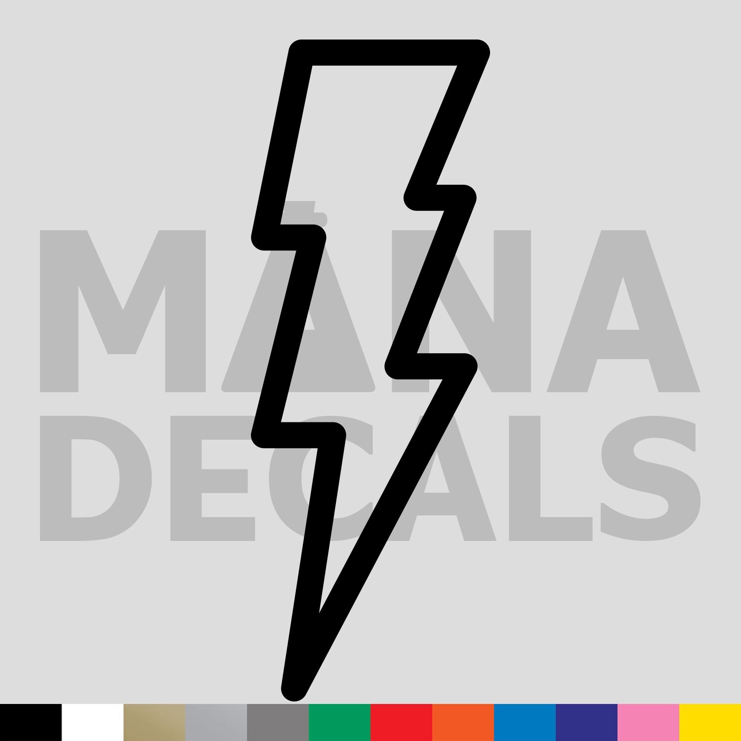 Lightning Bolt Outline Vinyl Die Cut Decal Sticker - Shock Electric Power Charge gallery