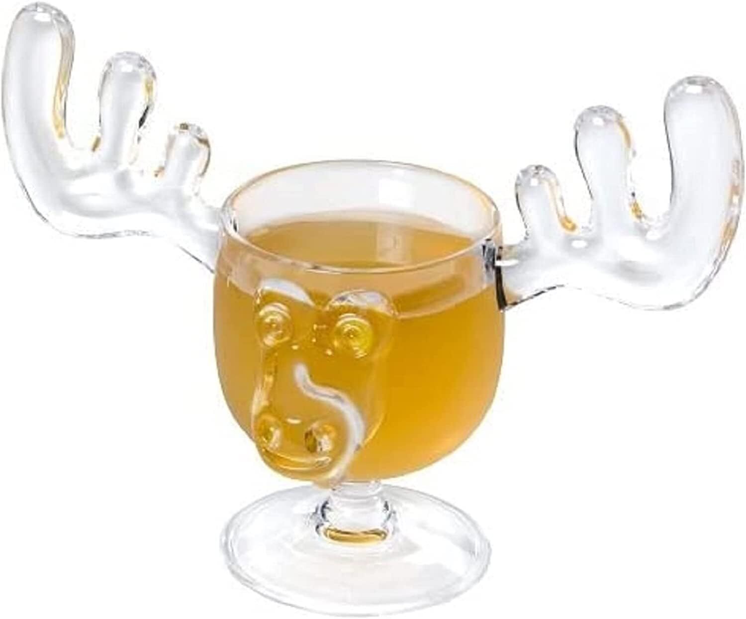 Christmas Moose Mug 2 Ounce SHOT GLASSES Acrylic Safer Than Glass Set of Two (2) gallery