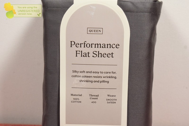 Threshold 400 Thread Count Performance Flat Sheet Dark Gray Queen* gallery
