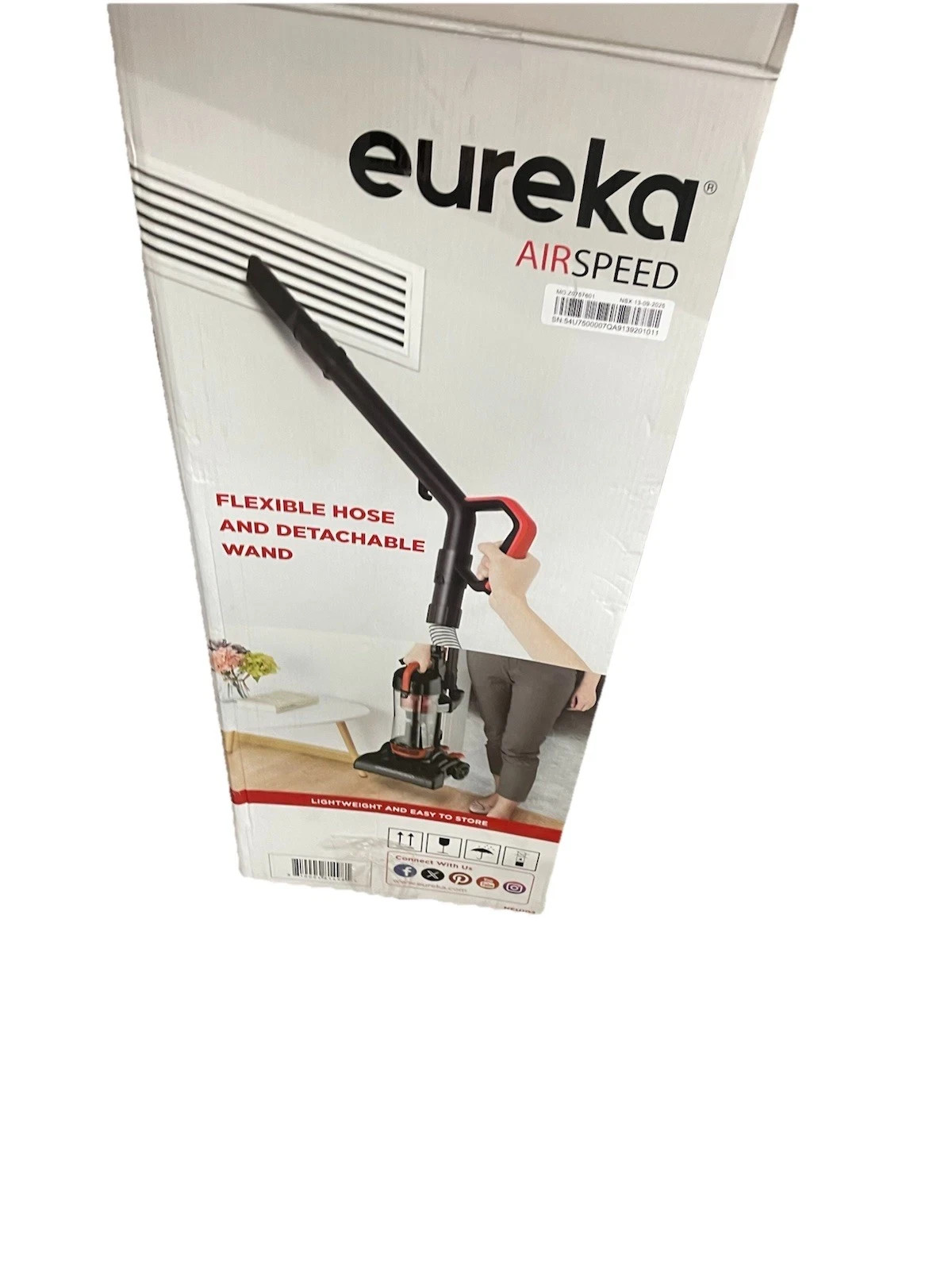 Eureka Air Speed Bagless Corded Washable Filter Multi-Surface Upright Vacuum gallery