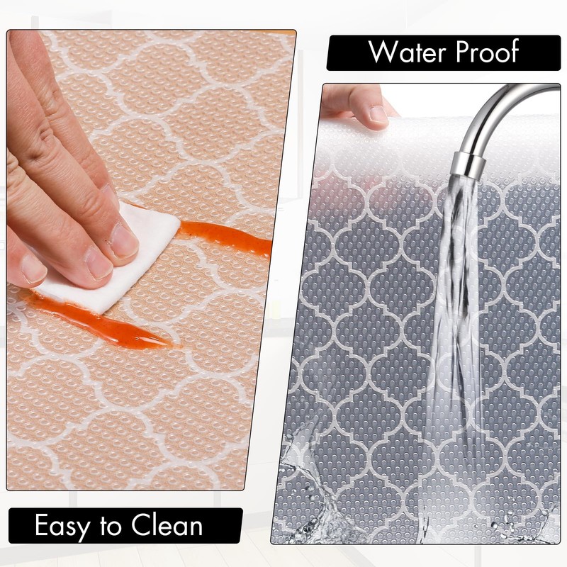 Cooyes Shelf Liner for Kitchen Cabinets – Non-Adhesive Waterproof Drawer Line... gallery