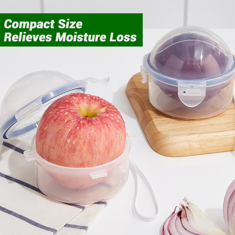 4 Pack Onion Storage Containers, Portable Fruit and Vegetable Savers Storage ... gallery