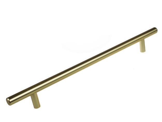 7-Pack GlideRite 9 in. Center Solid Modern Cabinet Bar Pull Satin Gold gallery