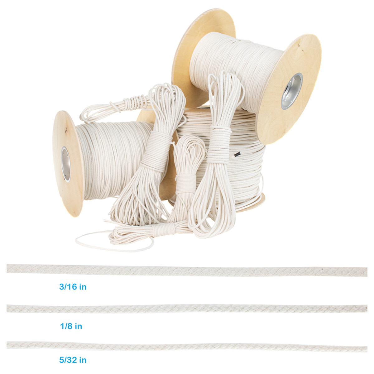 Paracord Planet Diamond Braid Cotton Rope 1/8", 3/16", 5/32" 10 - 1500 Feet gallery