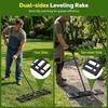 2 in 1 Double Side Lawn Leveling Tool 32x10in 78in Handle gallery