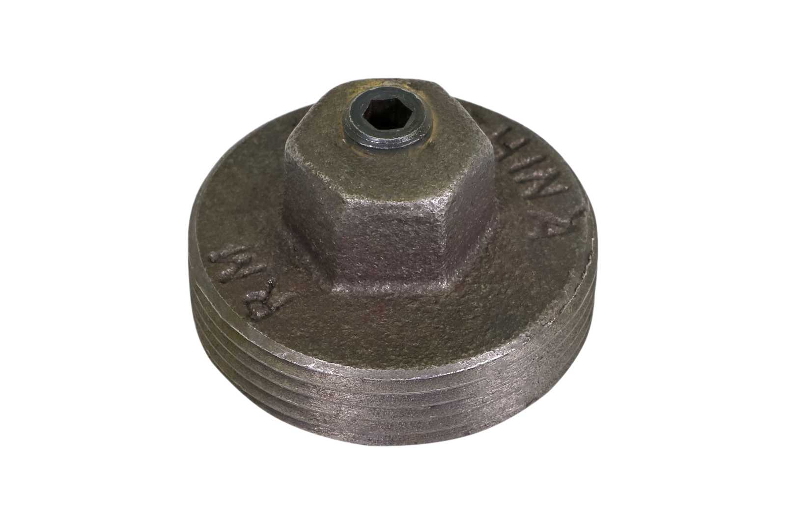 Midline Valve 1" -1-1/4"in Meter Plug with Tap MIP Black Steel Pipe Plumbing Fit gallery