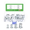 30Pcs Multi-Grip Rivet Jack Nut, M4-0.7, M5-0.8, M6-1.0, M8-1.25 Petal gallery