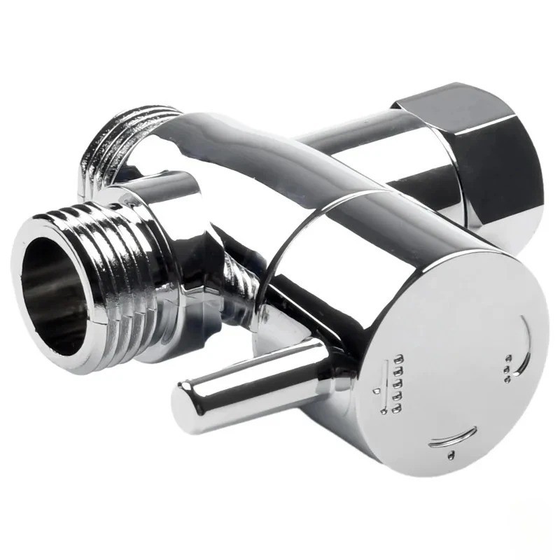 3-Way T-adapter Shower Head Diverter Valve Water Splitter Switch Faucet Bathroom gallery