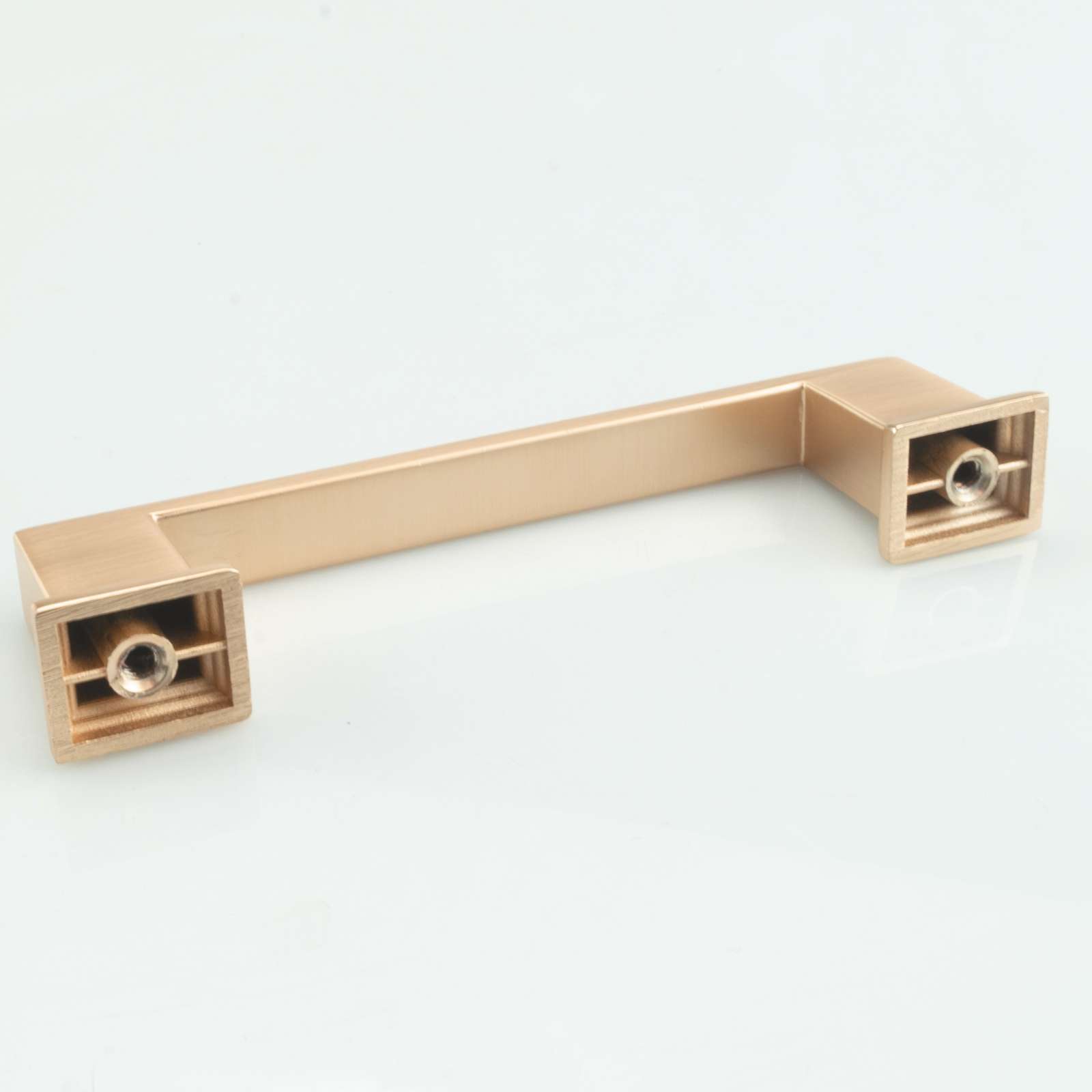 Square Brushed Champagne Gold Solid Cabinet Handles Pulls Kitchen Bathroom gallery