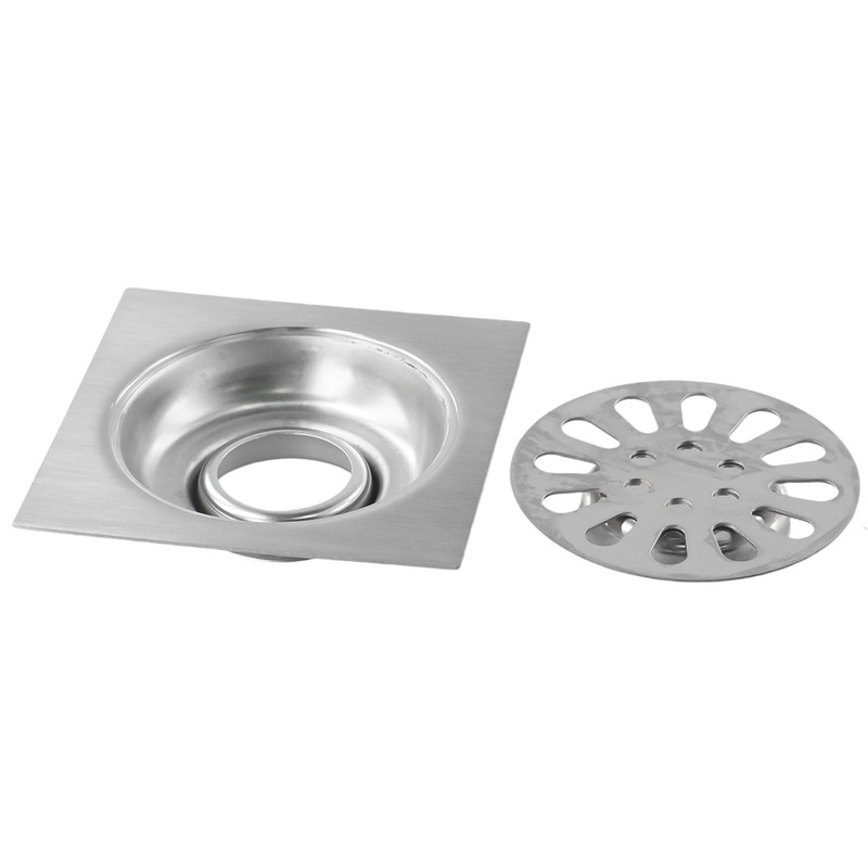 Modern Grid Pattern Square Shower Floor Drain Easy to Clean and Maintain gallery