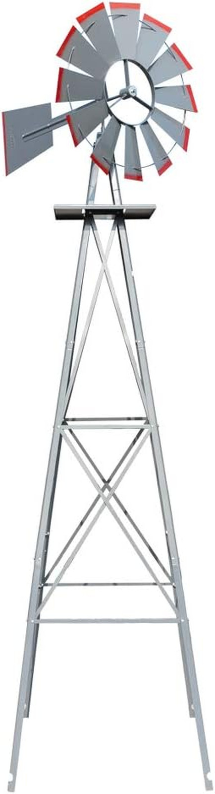 VINGLI Upgrade 8FT Ornamental Windmill Backyard Garden Decoration Weather Vane, gallery