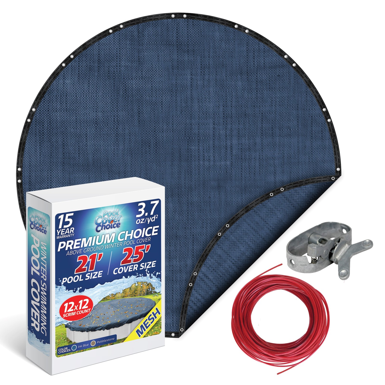 PoolCoverChoice Winter Swimming Pool Cover for 21 ft Round Pool gallery