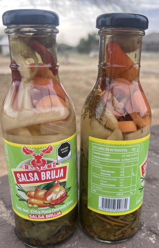 2 SALSA BRUJA EL ALCE 370 Grams Each Bottle. Chiles Frescos Y Secos MEXICO New gallery