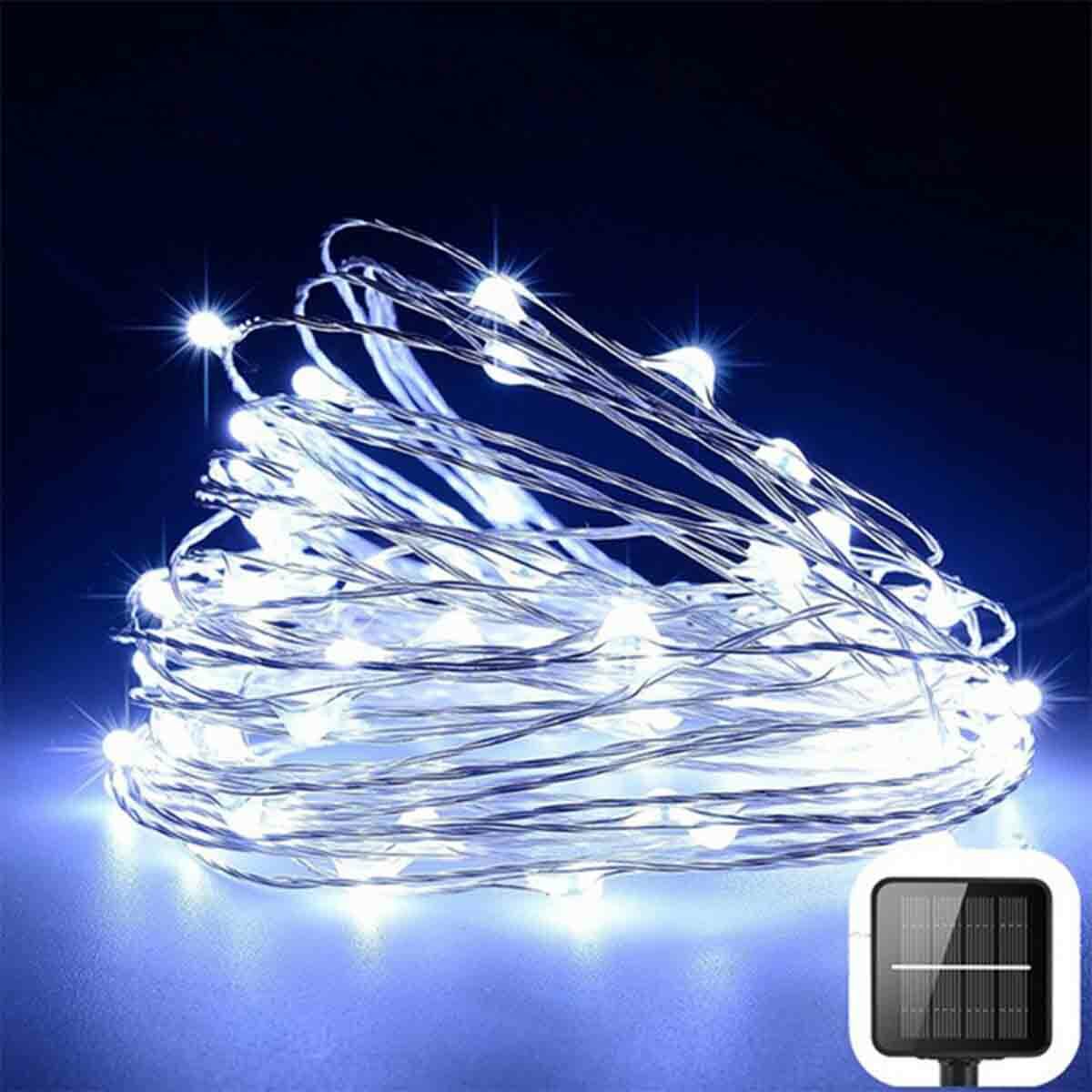 8 Modes 100 LED Mini String Lights Waterproof Copper Wire Fairy Outdoor Garden gallery